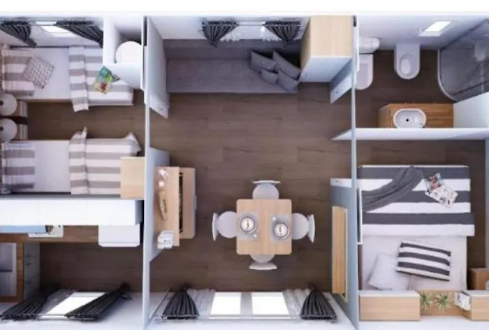 Relaxing Mobile Maestral - Beach, Private Jacuzzi, Pool Access *