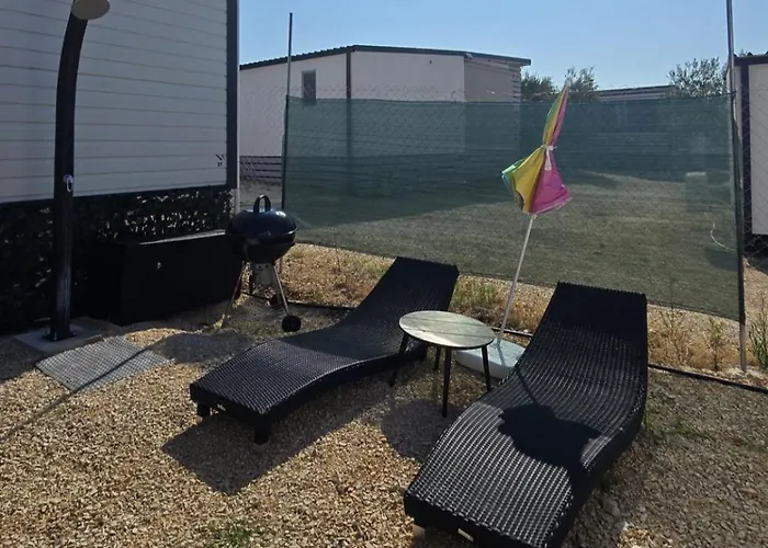 Campingplatz Relaxing Mobile Maestral - 2 Min Walk To The Beach, Pool On-site Drage